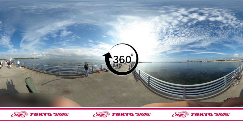 検見川浜突堤-釣果-360度写真