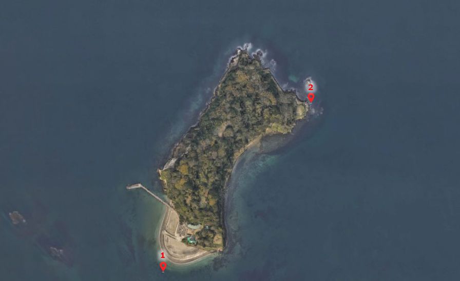 猿島-釣り場の全体像