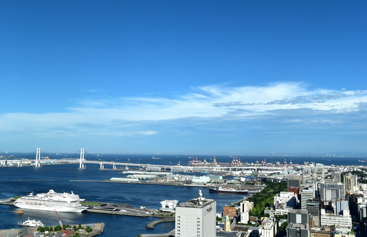 横浜の港の風景
