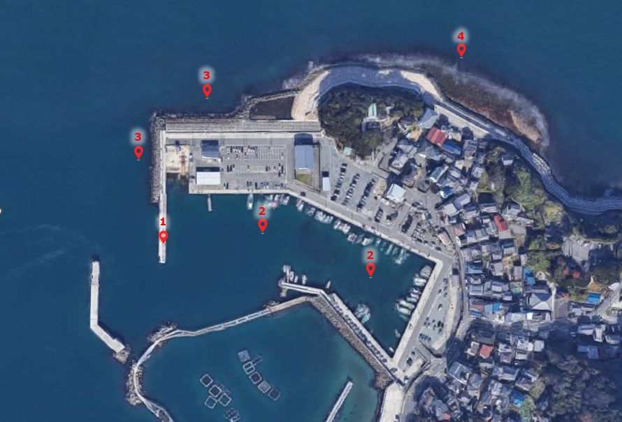 小島漁港-釣り場の全体像