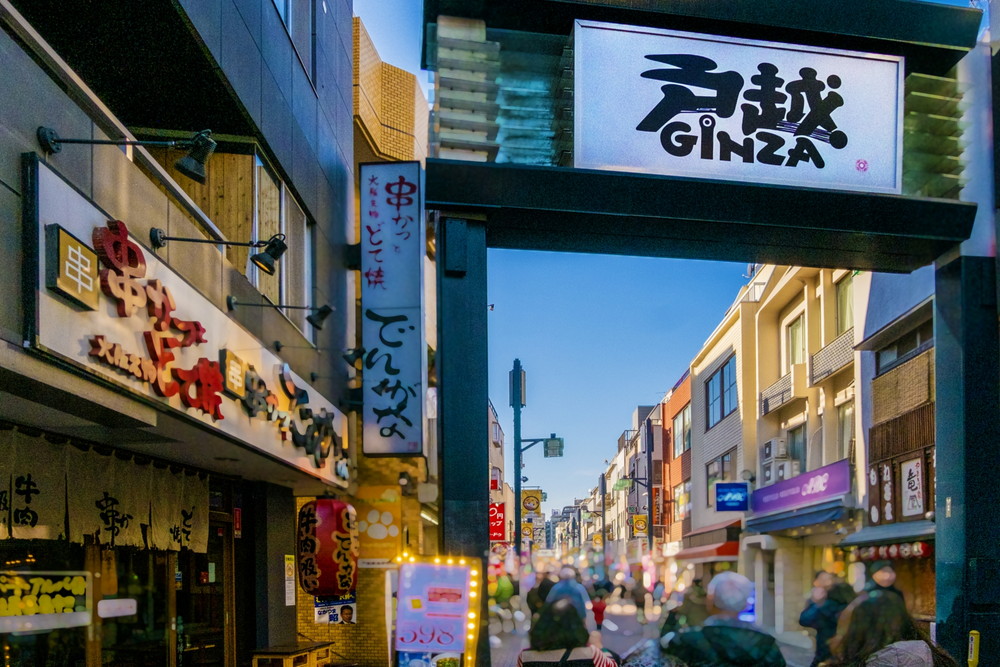 夕方の戸越銀座商店街