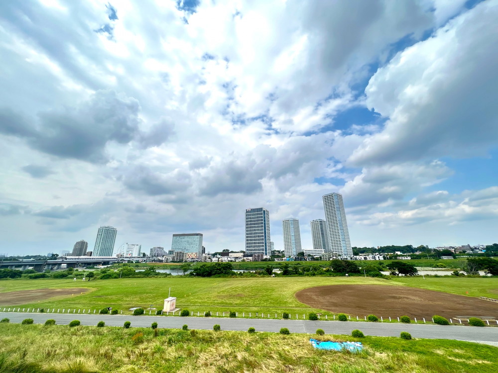 多摩川の河川敷