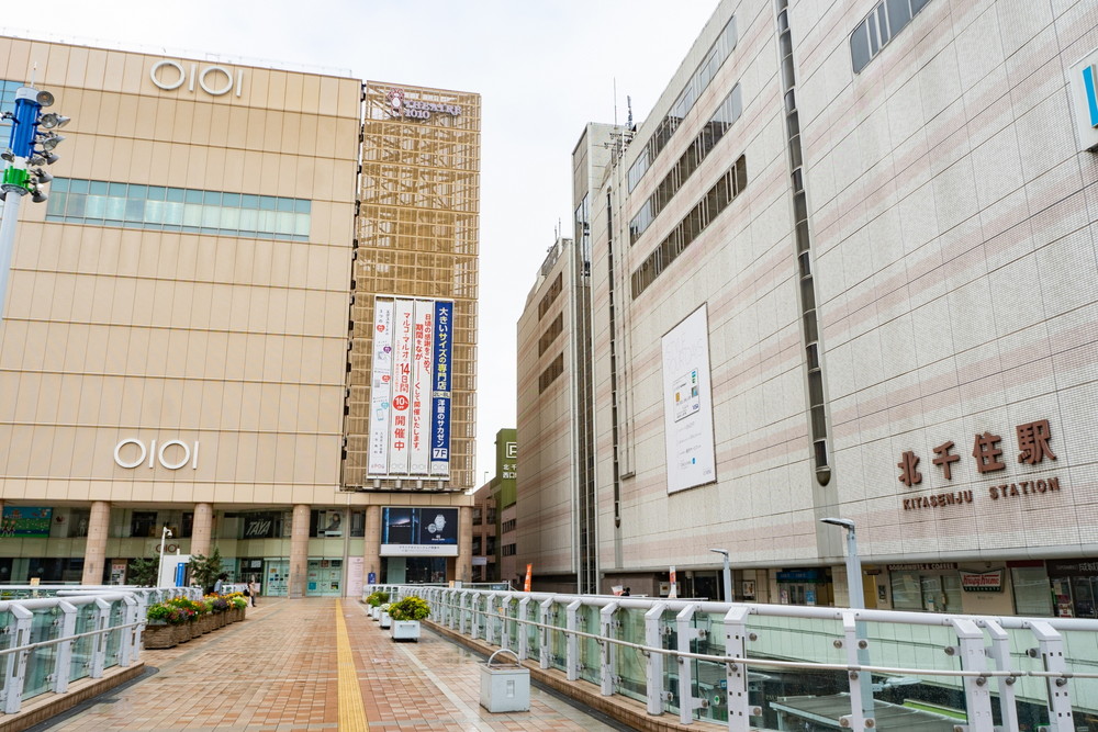 北千住駅前の風景