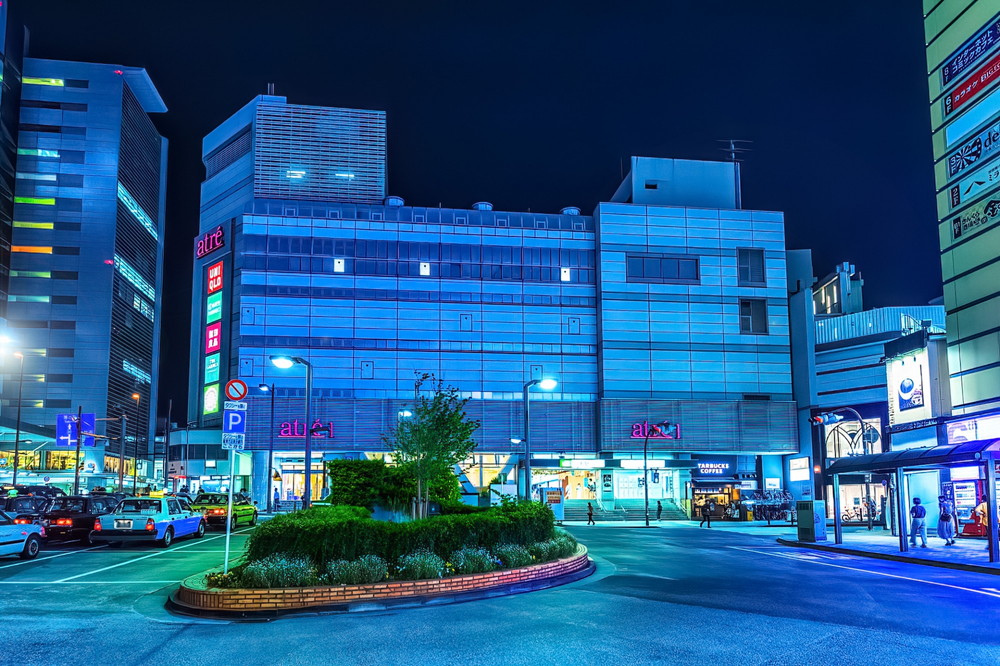 夜の目黒駅