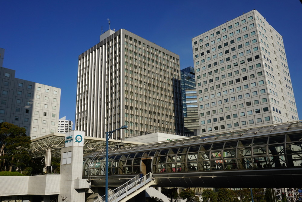大崎駅付近-ビルのある風景